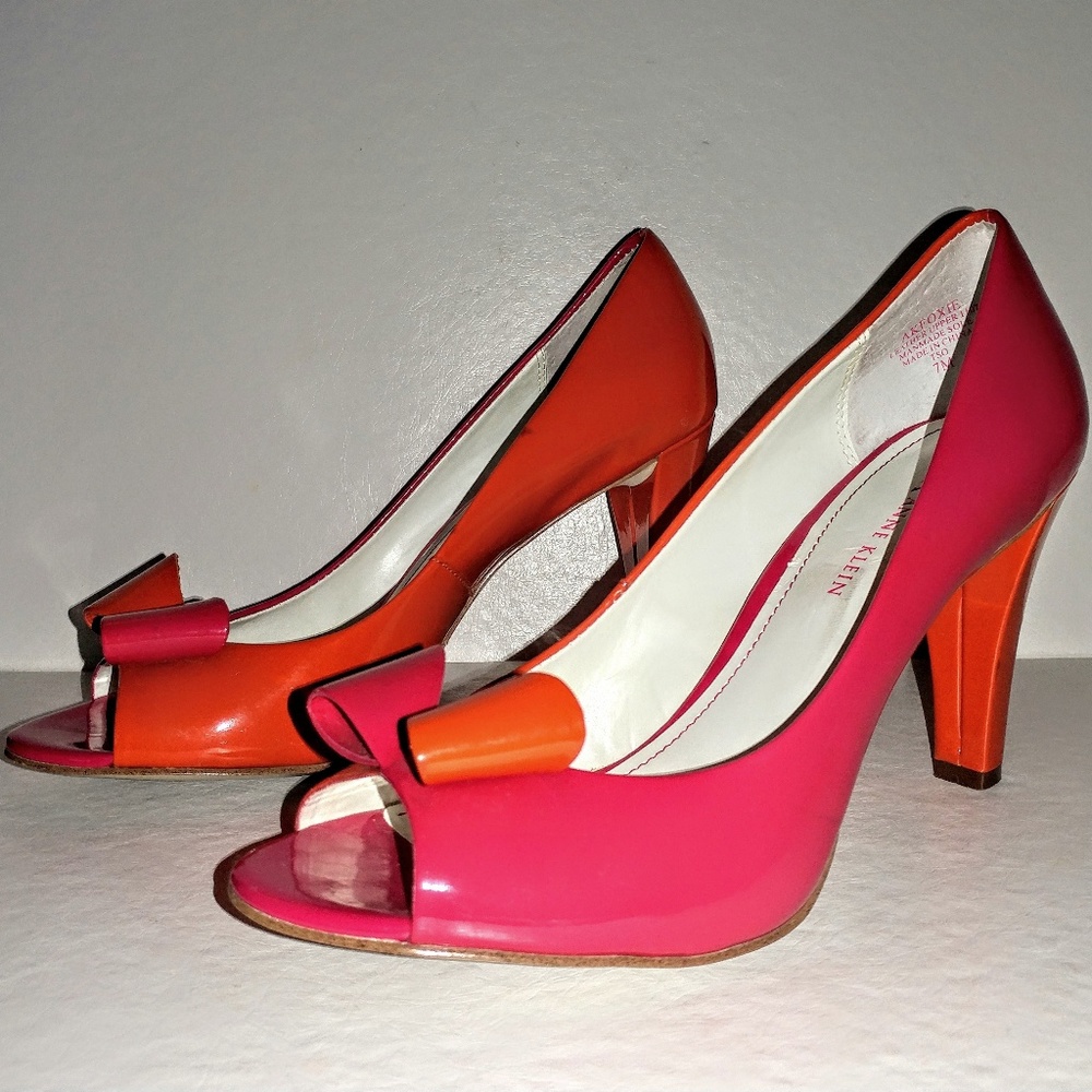 Anne Klein Foxie Patent Leather Heels